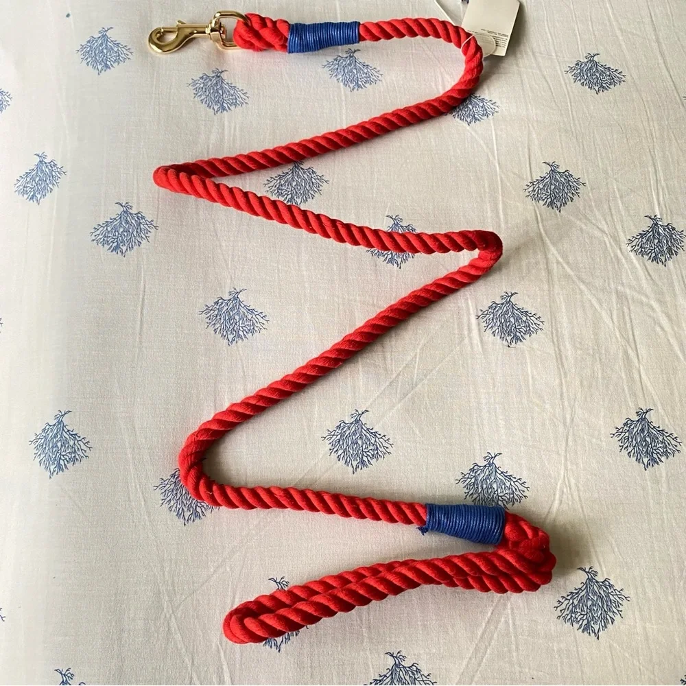 Pet Leash 100% cotton red old navy  5' LONG
